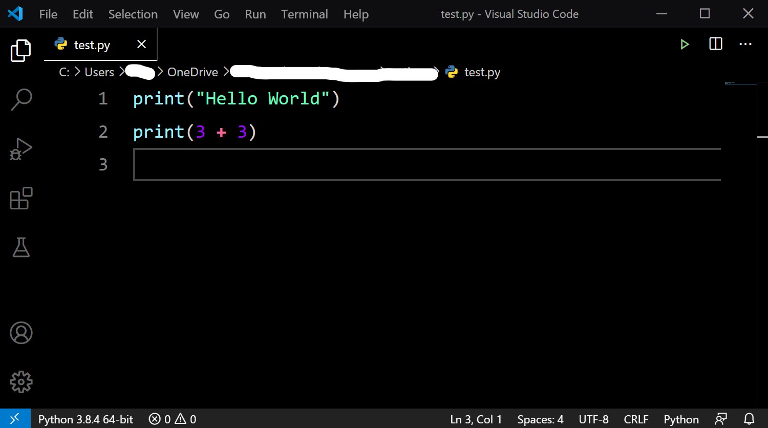 使用 Visual Studio Code 編輯 Python 檔案